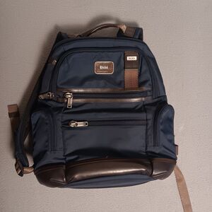 Tumi Alpha Bravo Knox Backpack 222681 Navy Blue Ballistic Nylon